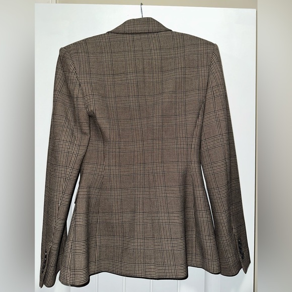Aritzia Babaton Standout Brown Plaid Blazer Size 2 - Picture 4 of 6